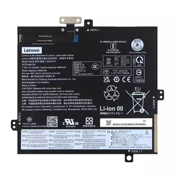 Portátil bateria nueva para LENOVO L22B2PH1 L22D2PH1