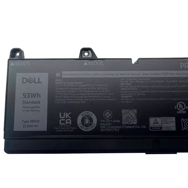 Portátil bateria nueva para DELL 3RFGX 1XM5X - Imagen 3