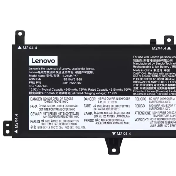Portátil bateria nueva para LENOVO L21M4P77 L21D4P77 - Imagen 3