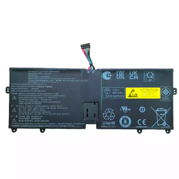 Portátil bateria nueva para LG gram LBZ722DM