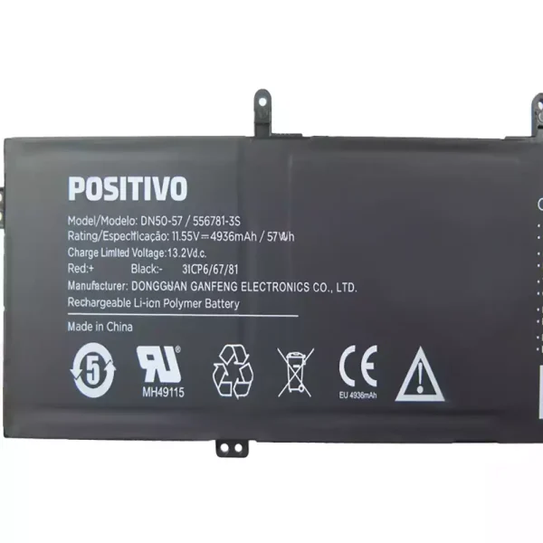Portátil bateria nueva para POSITIVO DN50-57 556781-3S - Imagen 3
