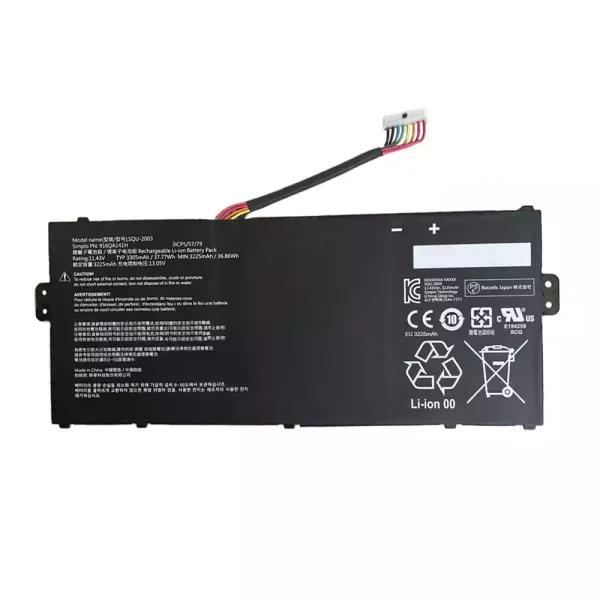 Portátil bateria nueva para HASEE SQU-2003