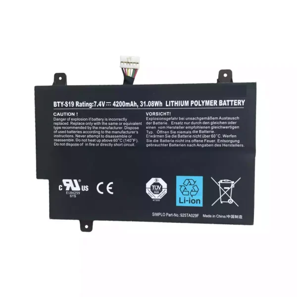 Portátil bateria nueva para MSI BTY-S19