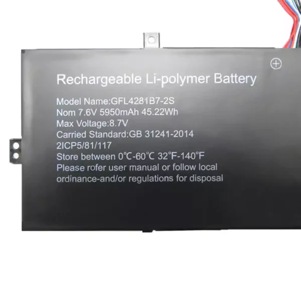 Portátil bateria nueva para GFL4281B7-2S - Imagen 2
