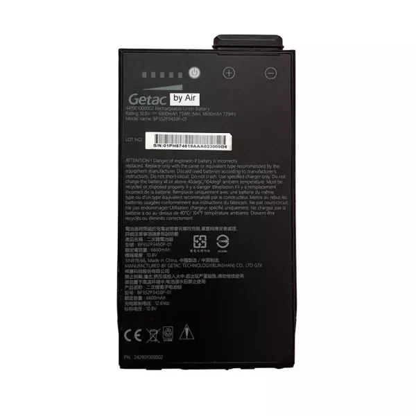 Portátil bateria nueva para Getac BP3S2P3450P-01 441901000002