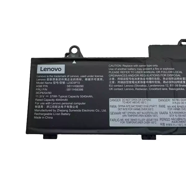 Portátil bateria nueva para Lenovo L23D3P72 L23M3P70 L22D3P71 - Imagen 2