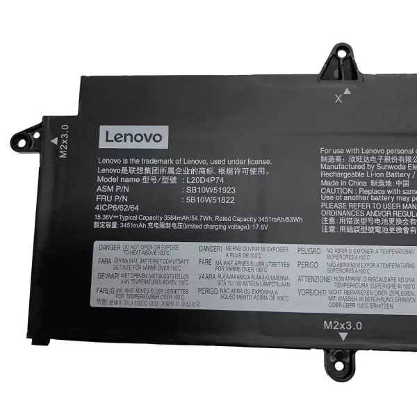 Portátil bateria nueva para LENOVO L20M4P74 L20C4P74 - Imagen 2