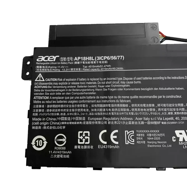 Portátil bateria nueva para ACER AP18H18L - Imagen 2