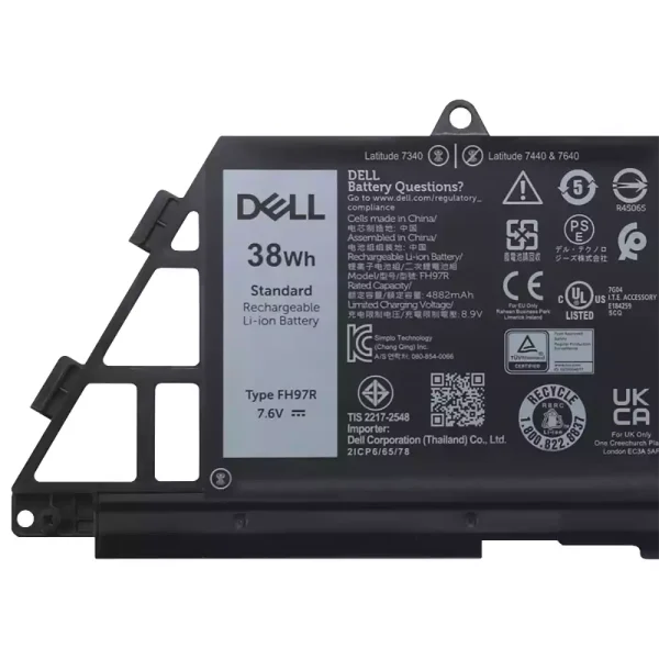 Portátil bateria nueva para DELL FH97R 76KVG 599M7 - Imagen 3