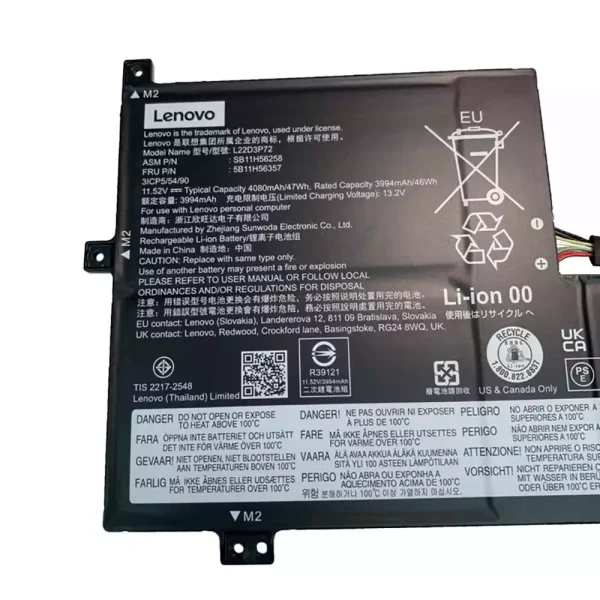 Portátil bateria nueva para LENOVO L22D3P72 L22M3P72 - Imagen 3