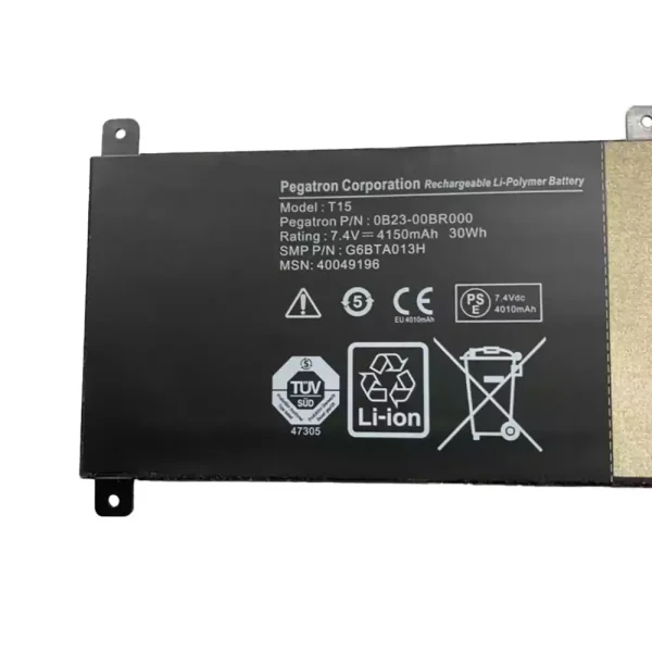 Portátil bateria nueva para 0B23-00BR000 G6BTA013H T15 - Imagen 2