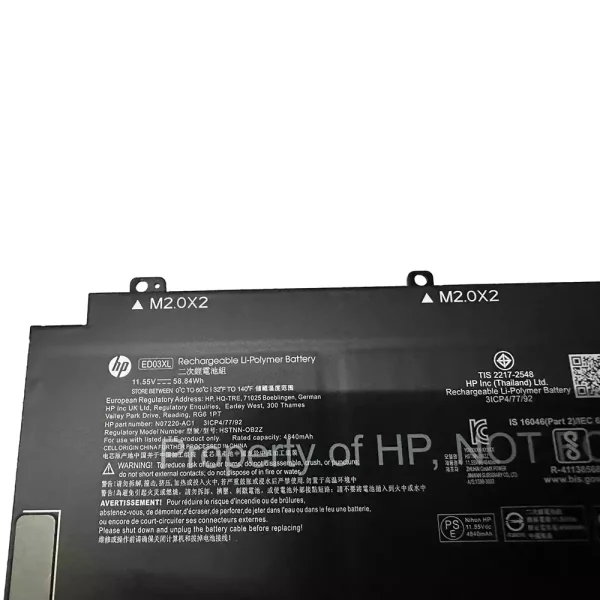 Portátil bateria nueva para HP ED03XL - Imagen 2