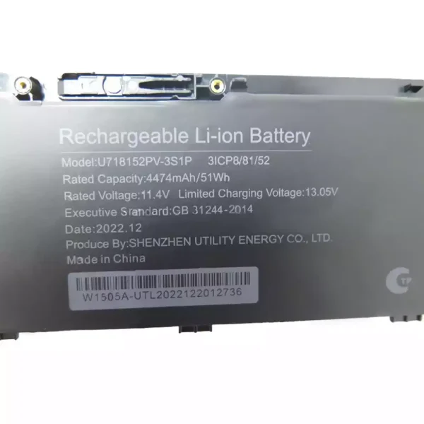 Portátil bateria nueva para U718152PV-3S1P - Imagen 2