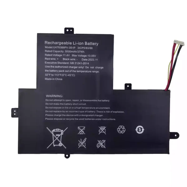 Portátil bateria nueva para U478388PV-3S1P