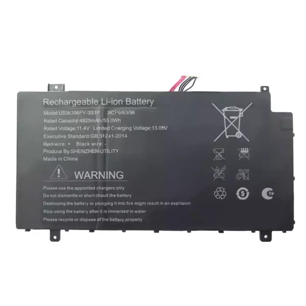 Portátil bateria nueva para U536396PV-3S1P