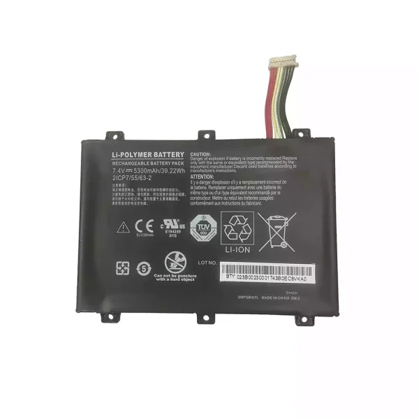 Portátil bateria nueva para SMP-BOBCACLL4 xplore ix101b1 ix101b2