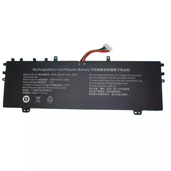 Portátil bateria nueva para WN6-AEC5079126-2S1P