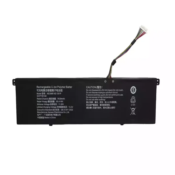 Portátil bateria nueva para AEC686182-3S1P