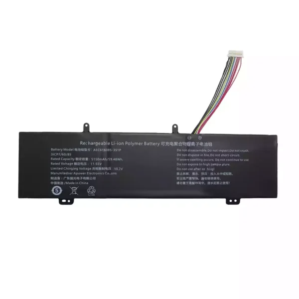 Portátil bateria nueva para AEC616085-3S1P