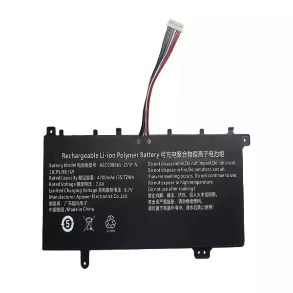 Portátil bateria nueva para AEC508865-2S1P-N