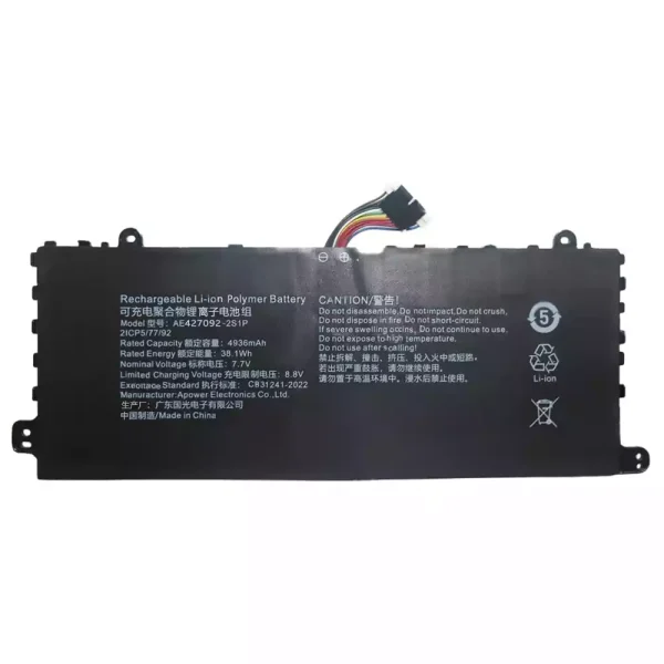 Portátil bateria nueva para AEC4277792-2S1P