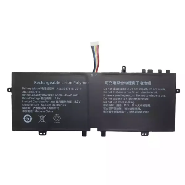 Portátil bateria nueva para AEC3987118-2S1P