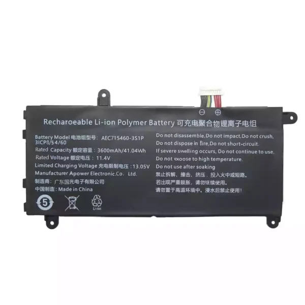 Portátil bateria nueva para AEC715460-3S1P
