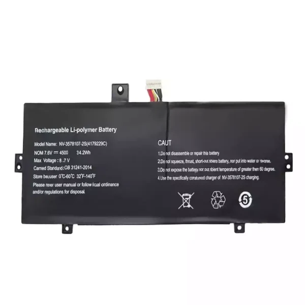 Portátil bateria nueva para NV-3578107-2S 4179229C