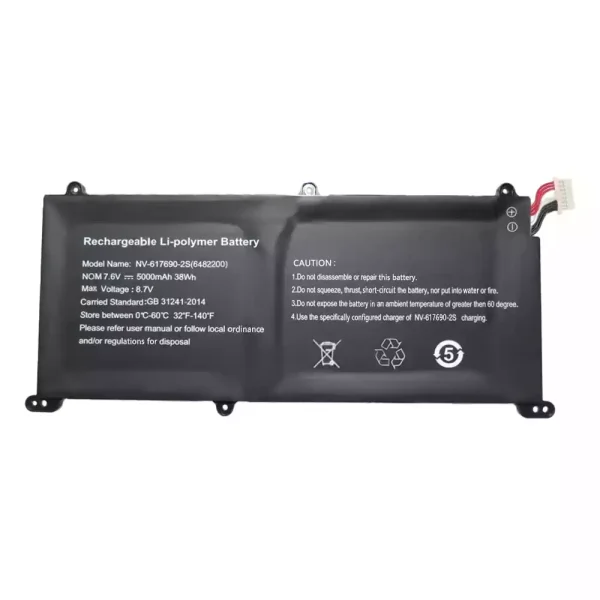 Portátil bateria nueva para NV-617690-2S 6482200