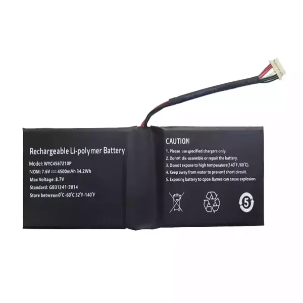 Portátil bateria nueva para WYC4567210P