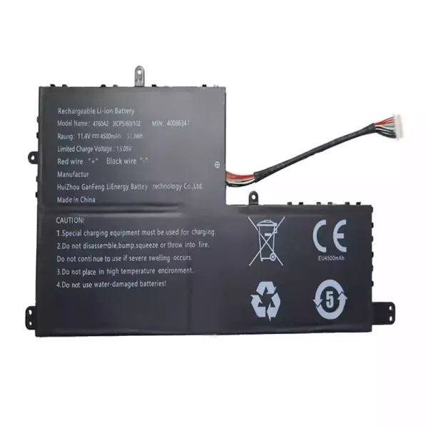 Portátil bateria nueva para 40086347 4760A2