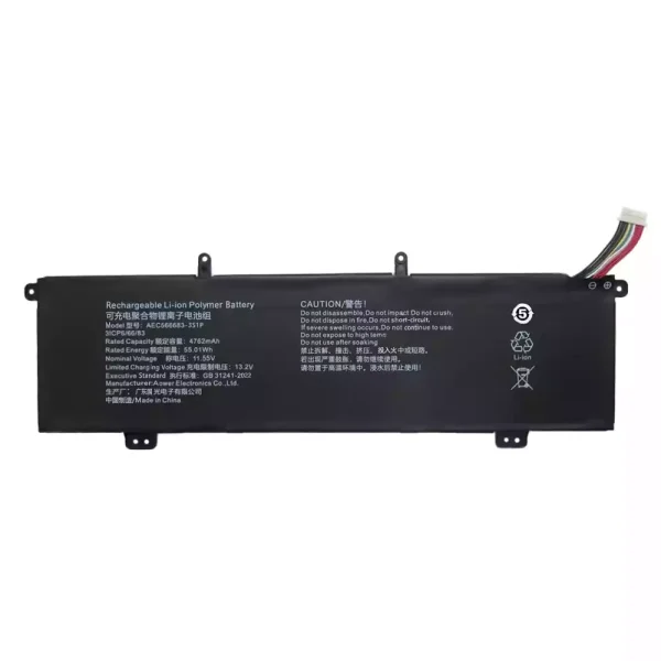 Portátil bateria nueva para AEC566683-3S1P