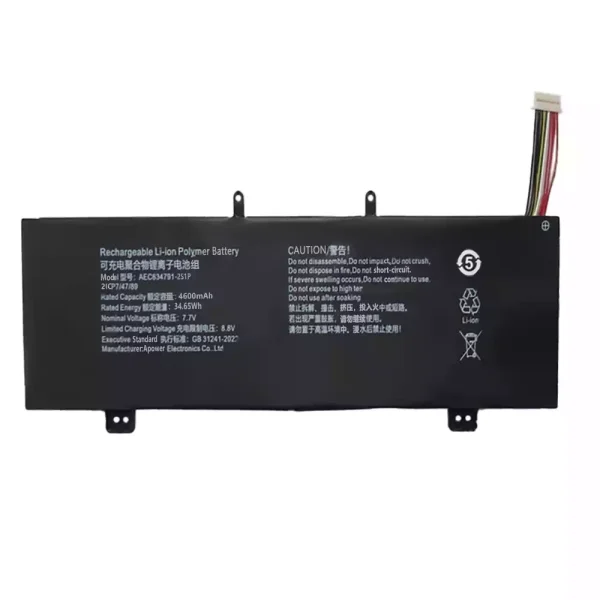 Portátil bateria nueva para AEC634791-2S1P