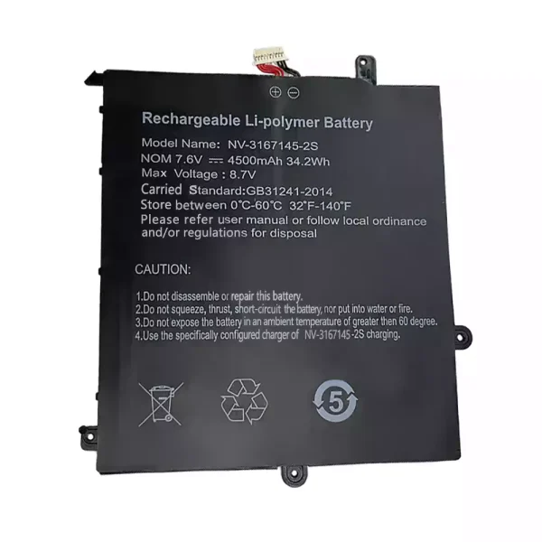 Portátil bateria nueva para NV-3167145-2S
