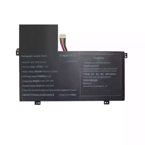 Portátil bateria nueva para 3770110-2S1P