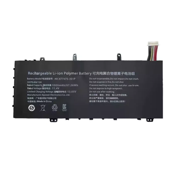 Portátil bateria nueva para AEC677475-3S1P