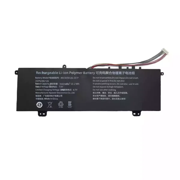 Portátil bateria nueva para AEC5076126-2S1P