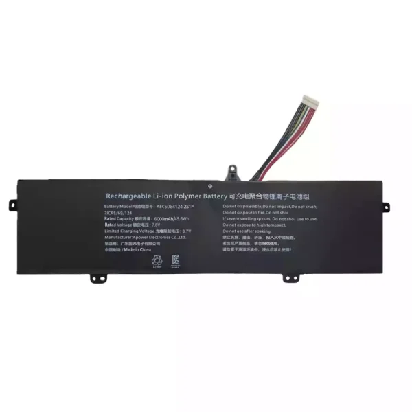 Portátil bateria nueva para AEC5064124-2S1P