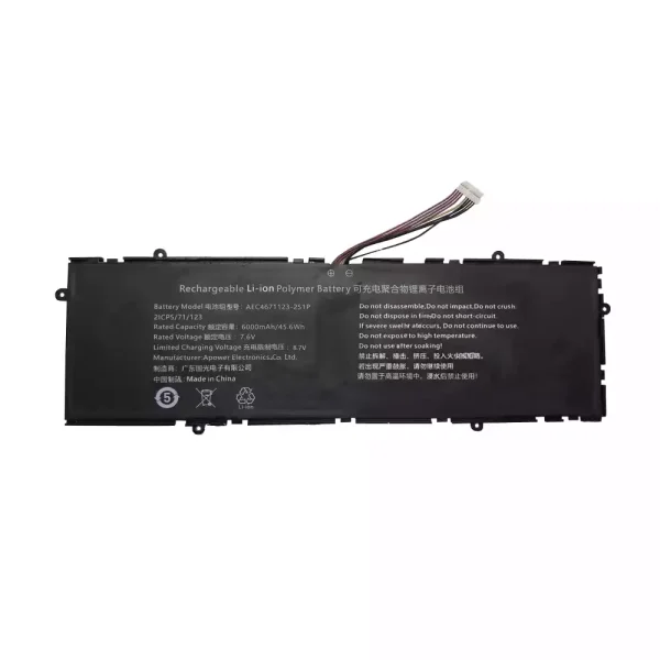 Portátil bateria nueva para AEC4671123-2S1P