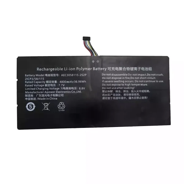 Portátil bateria nueva para AEC3058115-2S2P