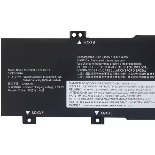 Portátil bateria nueva para LENOVO L22X3PF2 L22L3PF2 L22M3PF2 L22D3PF2 L22C3PF2 - Imagen 3