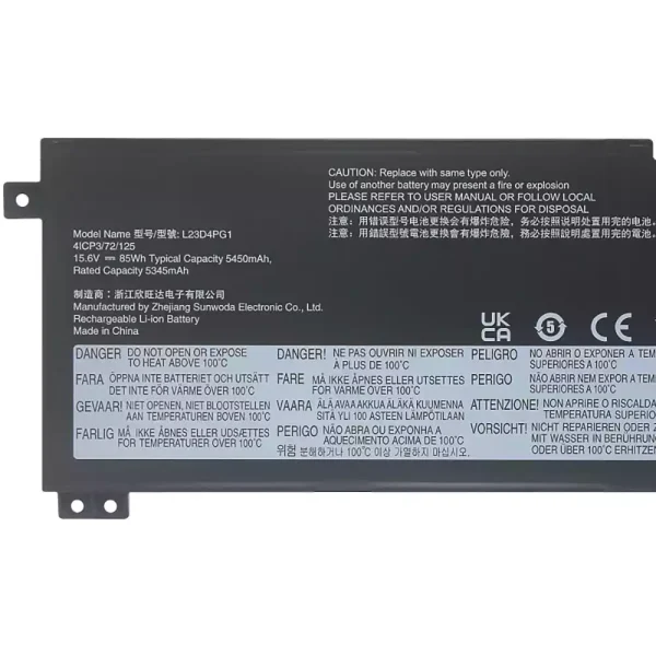 Portátil bateria nueva para LENOVO L23N4PG1 L23X4PG1 L23D4PG1 - Imagen 3