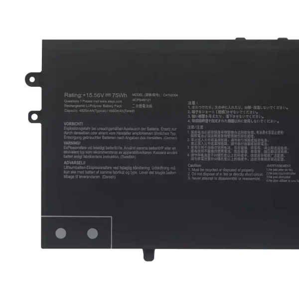 Portátil bateria nueva para ASUS C41N2304 - Imagen 3