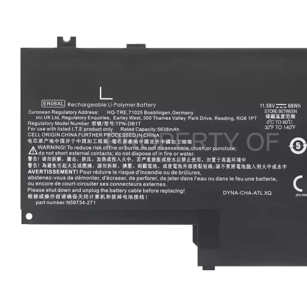 Portátil bateria nueva para HP ER06XL TPN-DB1T - Imagen 3