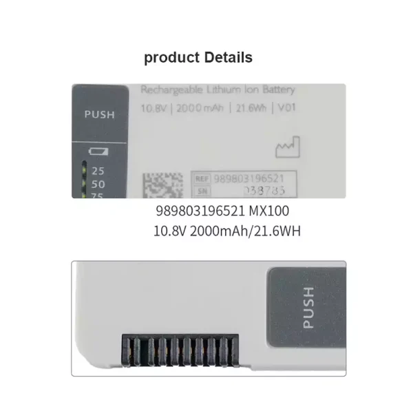 Bateria de repuesto para Philips 989803196521 - Imagen 4
