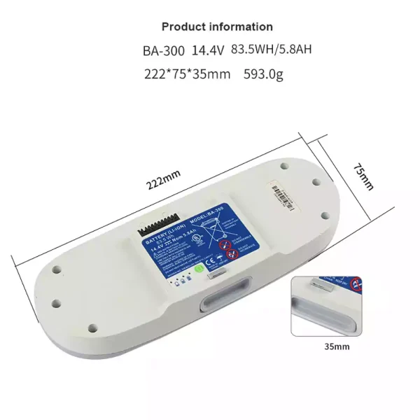 Bateria de repuesto para Inogen Oxygen Machine 1400-1020 1400-1030 1400-1000 - Imagen 2
