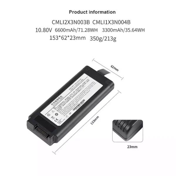 Bateria de repuesto para CMLI2X3N003B,COMEN V1 Portable ventilator - Imagen 2