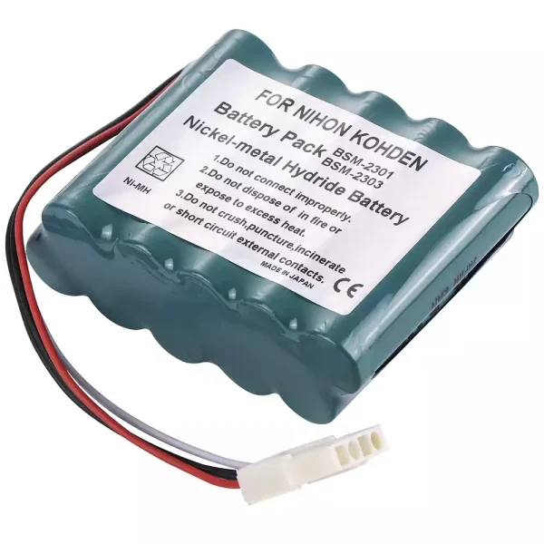 Bateria de repuesto para Nihon Kohden WS-231P,QI-231P,QI-236P,BSM-73 - Imagen 2