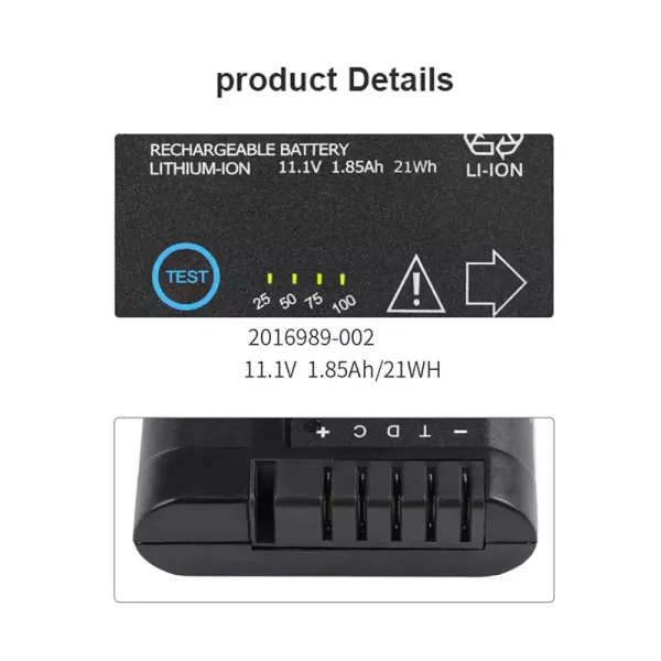 Bateria de repuesto para GE 2016989-002 2016989-003 DR203 Solar 8000i - Imagen 2