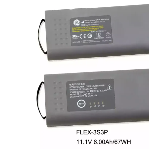 Bateria de repuesto para FLEX-3S3P 2036984-001 M1168356 - Imagen 2